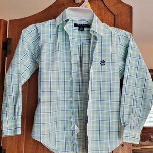 Boys Brooks Brothers Non-Iron Plaid Sport Button down shirt - Size S